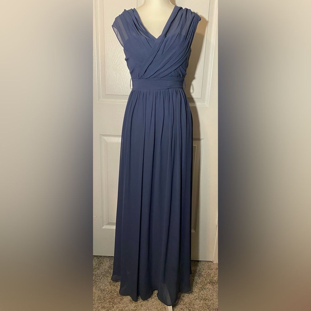 BIRDY GREY Grace Convertible Dress Chiffon Dusk Blue XS - Picture 10 of 13